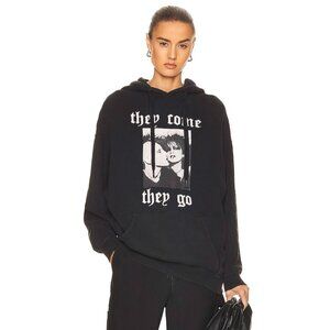R13 "They Come They Go" Hoodie in Black, size XS